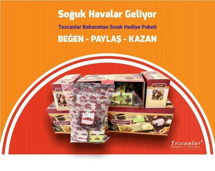 Tezcanlar Baharat- Soğuk Kış Günleri İçin Sıcak hediye Paketi Tezcanlar Baharat- Soğuk Kış Günleri İçin Sıcak hediye Paketi