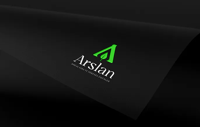 Arslan firması logo tasarım çalışması.
