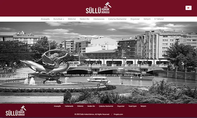 Süllü Hukuk Bürosu Web Tasarımı